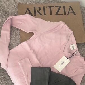 Aritzia Pink Homestretch tee